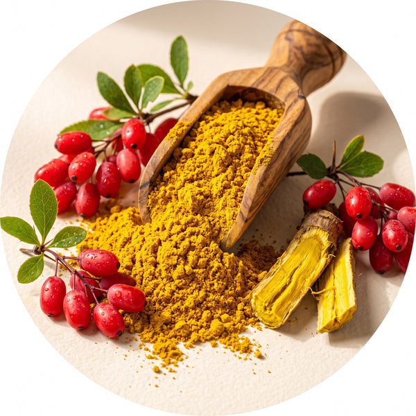 Berberine powder with barberries and barberry root