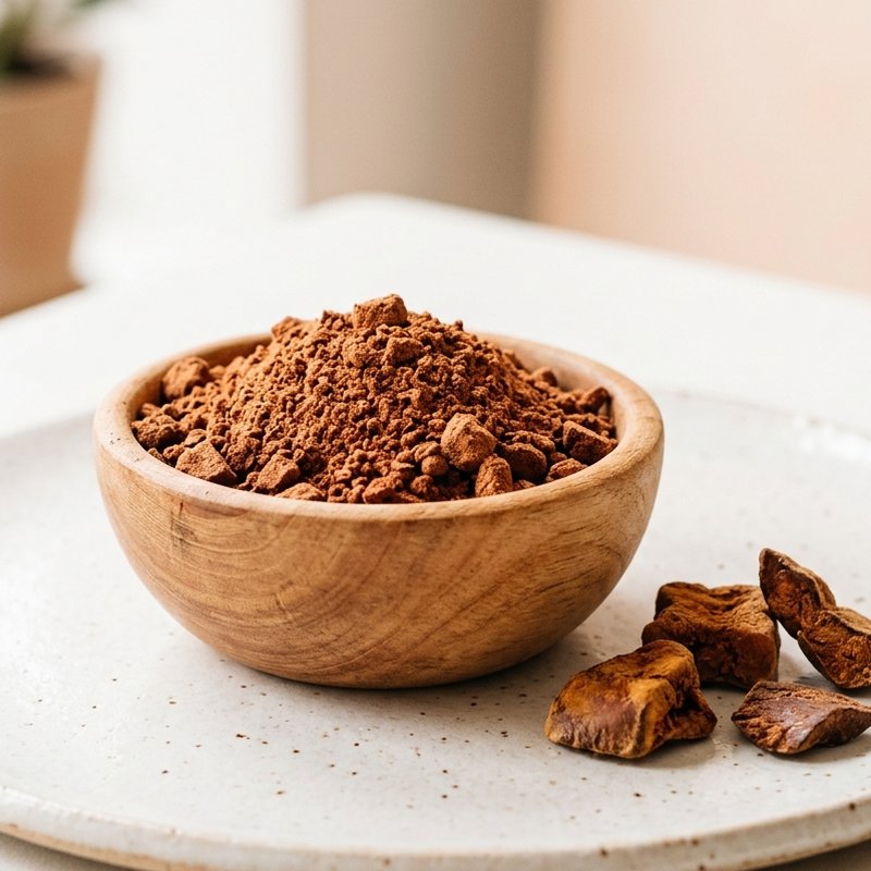 Bowl of freeze-dried chicken liver powder