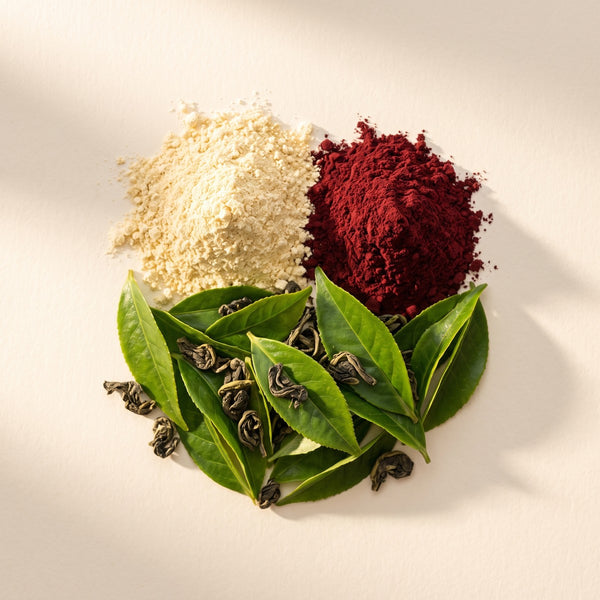 Alpha lipoic acid powder with green tea leaves