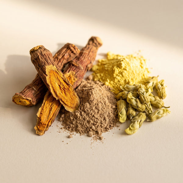 Japanese knotweed root and quercetin powder