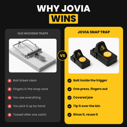 Why Jovia wins against old wooden traps