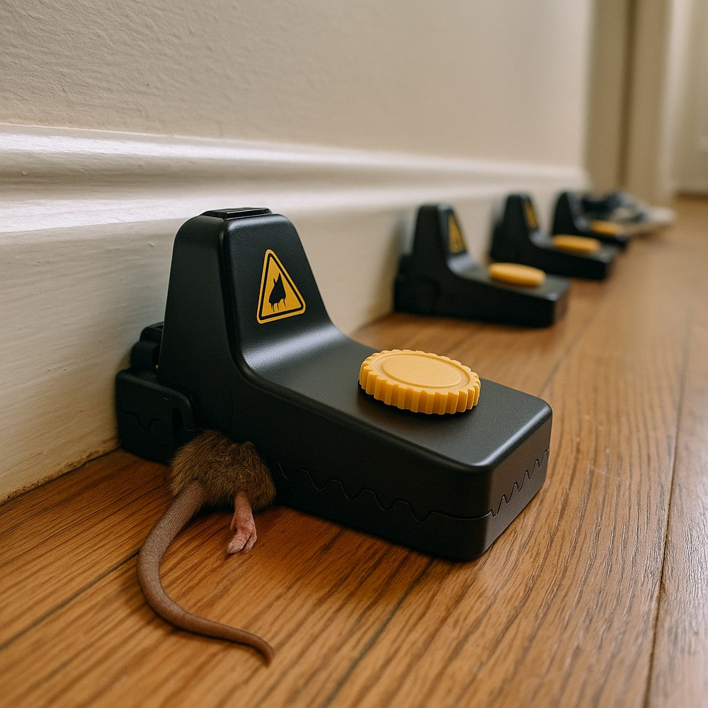 Jovia covered trap snapped shut along a hallway wall, more traps set further down the wall
