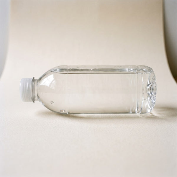 A bottle of clear liquid